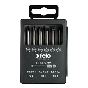 Set bitova Felo Industrial Bit-box Profi 73 mm SL/PH/PZ 03092716 6 kom