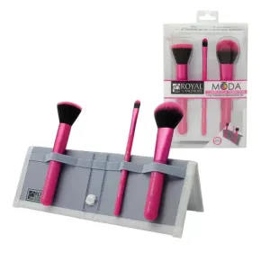 Set četkica za šminkanje Pink set za savršen ten - MODA