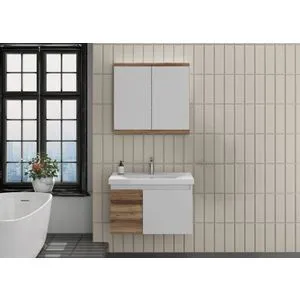Set kupatilske nameštaja Abra 80 - Bor, Bela Bor