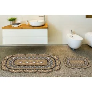 Set kupatilske prostirke 21017615Ka smeđa (2 komada)