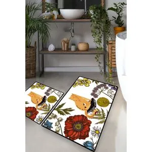 Set kupatilske prostirke Hennaed Cat u više boja (2 komada)