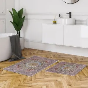 Set kupatilske prostirke Kt439 u više boja (2 komada)