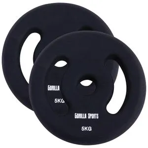 Set od 2 gumirana tega 30 mm (2 x 5 kg)