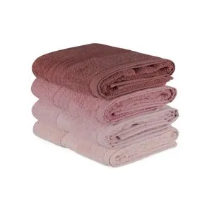 Set peškira Rainbow - Puderasto Roze (4 komada)