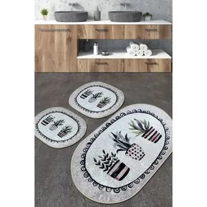 Set podmetača za kupatilo Guipure Djt Multicolor (3 komada)