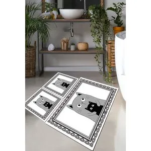 Set podmetača za kupatilo Mom Cat Multicolor (3 komada)