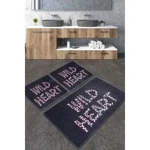 Set podmetača za kupatilo Wild Heart Djt, višebojni (3 komada)