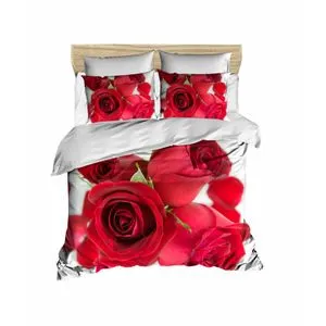 Set posteljine sa jorganskim prekrivačem 192 Red White Single