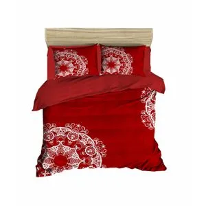 Set posteljine sa jorganskom navlakom 421 Red White Single