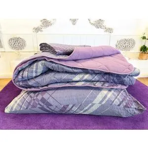 Set prekrivač,čaršav i jastučnica frotir/mikrofiber Purple
