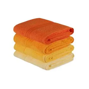 Set Ručnika L'essential Maison Rainbow - Žuti i Narandžasti Nijansi (4 Komada)