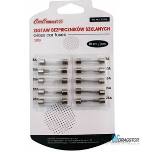 SET STAKLENIH OSIGURACA 32MM (5/10/15/20/25A) 10KOM