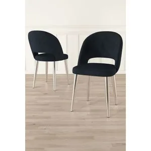 Set stolica Pane - Antracit, Hrom (6 komada)