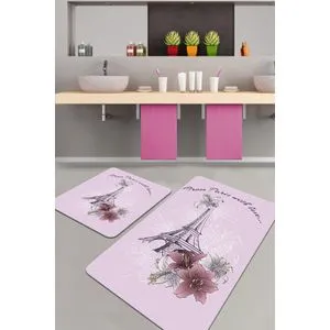 Set višebojnih kupatilskih prostirki 'From Paris' (2 komada)