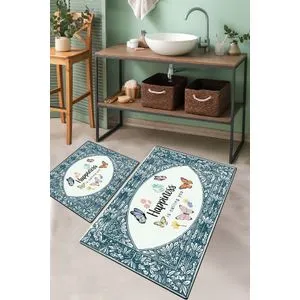 Set višebojnih kupatilskih prostirki (2 komada)