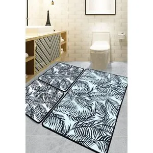 Set višebojnih kupatilskih prostirki Frond (3 komada)