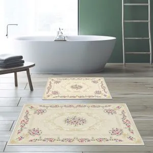 Set višebojnih kupatilskih prostirki Kt484 (2 komada)