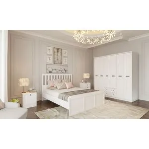 Set za mlade sobe Rb-168-01-006-01 u mat beloj boji