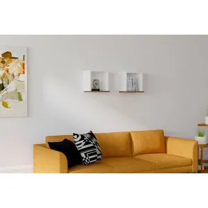 Sevima - White, Walnut White
Walnut Wall Shelf
