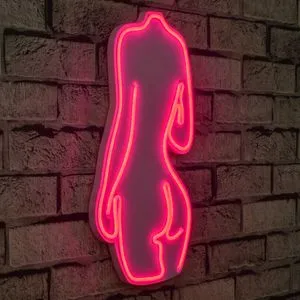 Sexy Woman - Pink Dekorativna Plastična Led Rasveta