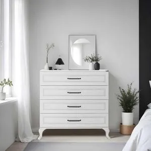Sfn-1004-Dd-1 White Dresser