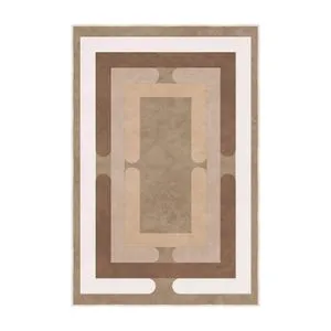 Sftkece048 Brauni Tepih (100 x 300 cm)