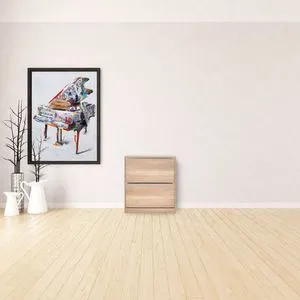Shc-520-Tt-1 Light Walnut Shoe Cabinet