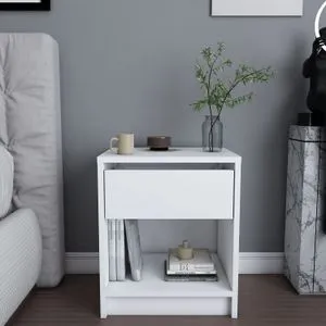 Sheridan - White White Nightstand