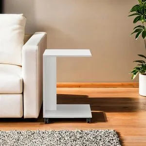 Shp-108-Dd-1 Diamond White Side Table