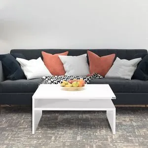 Shp-640-Dd-1 Diamond White Coffee Table