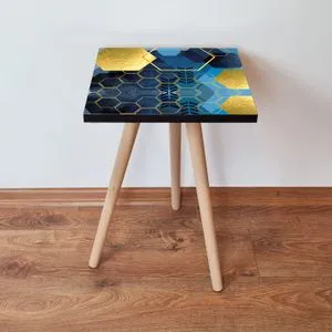 Shp160 - Navy Blue Navy Blue
Gold
Blue Side Table