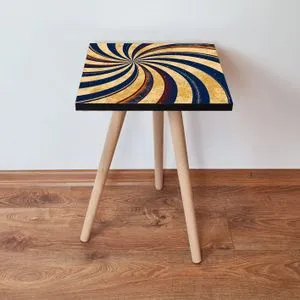 Shp19 - Multicolor Multicolor Side Table