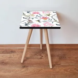 Shp211 - Stolić sa strane u rozoj, žutoj, crnoj i plavoj boji