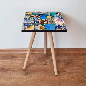 Shp25 - Multicolor Multicolor Side Table