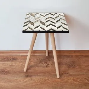 Shp268 - White White
Brown Side Table