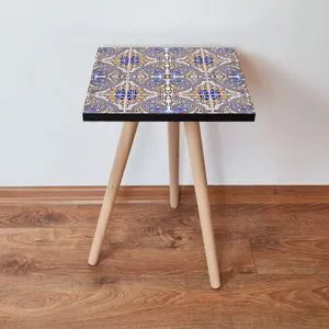 Shp34 - Multicolor Multicolor Side Table