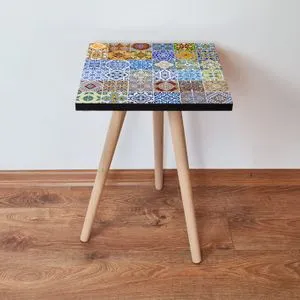 Shp59 - Multicolor Multicolor Side Table