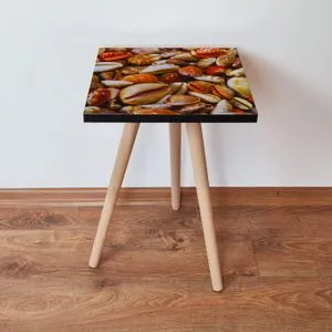 Shp63 - Multicolor Multicolor Side Table