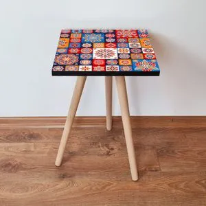 Shp7 - Multicolor Multicolor Side Table