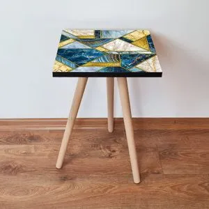 Shp84 - Multicolor Multicolor Side Table