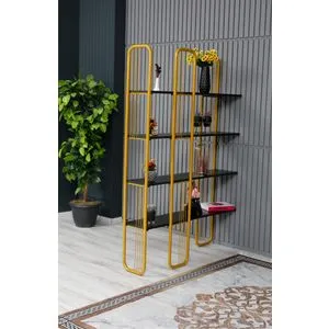 Sierra - Crna i Zlatna Polica za Knjige