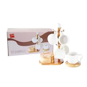 Sigma Porcelan set za kafu 180ml 6/1 (na stalku) PJ03542