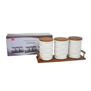 Sigma Posuda 3/1 sa postoljem 730ml (bela) JY-240645-3