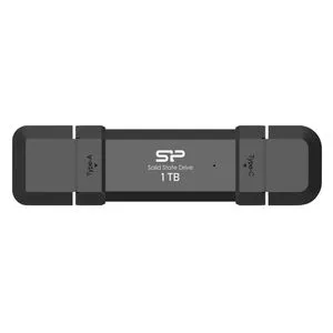Silicon Power SP001TBUC3S72VPK Portable Stick-Type SSD 1TB, DS72, USB 3.2 Gen 2 Type-C/Type-A, Re...