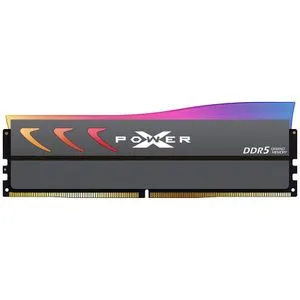 Silicon Power SP016GXLWU60CFSK DDR5 16GB 6000MT/s [XPOWER Storm] RGB Gaming, CL36 1.35V UDIMM, Gr...