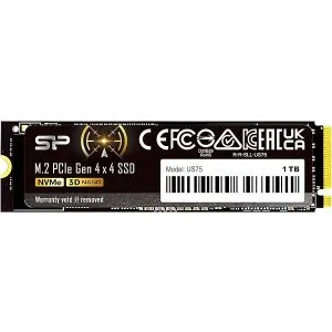 Silicon Power SP01KGBP44US7505 M.2 NVMe 1TB, 2280, PCIe Gen 4x4, US75, 3D NAND, Read up to 7,000 ...