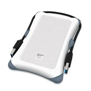 Silicon Power SP020TBPHDA30S3W Portable HDD 2TB, Armor A30, USB 3.2 Gen.1, White