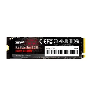 Silicon Power SP02KGBP34UD8005 M.2 NVMe 2TB, 2280, PCIe Gen 3x4, UD80, 3D NAND, Read up to 3,400 ...