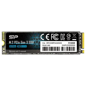 Silicon Power SP512GBP34A60M28 M.2 NVMe 512GB, 2280, PCIe Gen 3x4, A60, Read up to 2,200 MB/s, Wr...