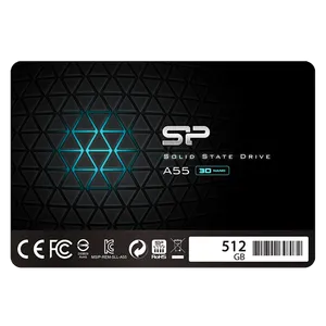 Silicon Power SP512GBSS3A55S25 2.5" 512GB SSD, SATA III, A55, TLC, Read up to 500MB/s, Write up t...